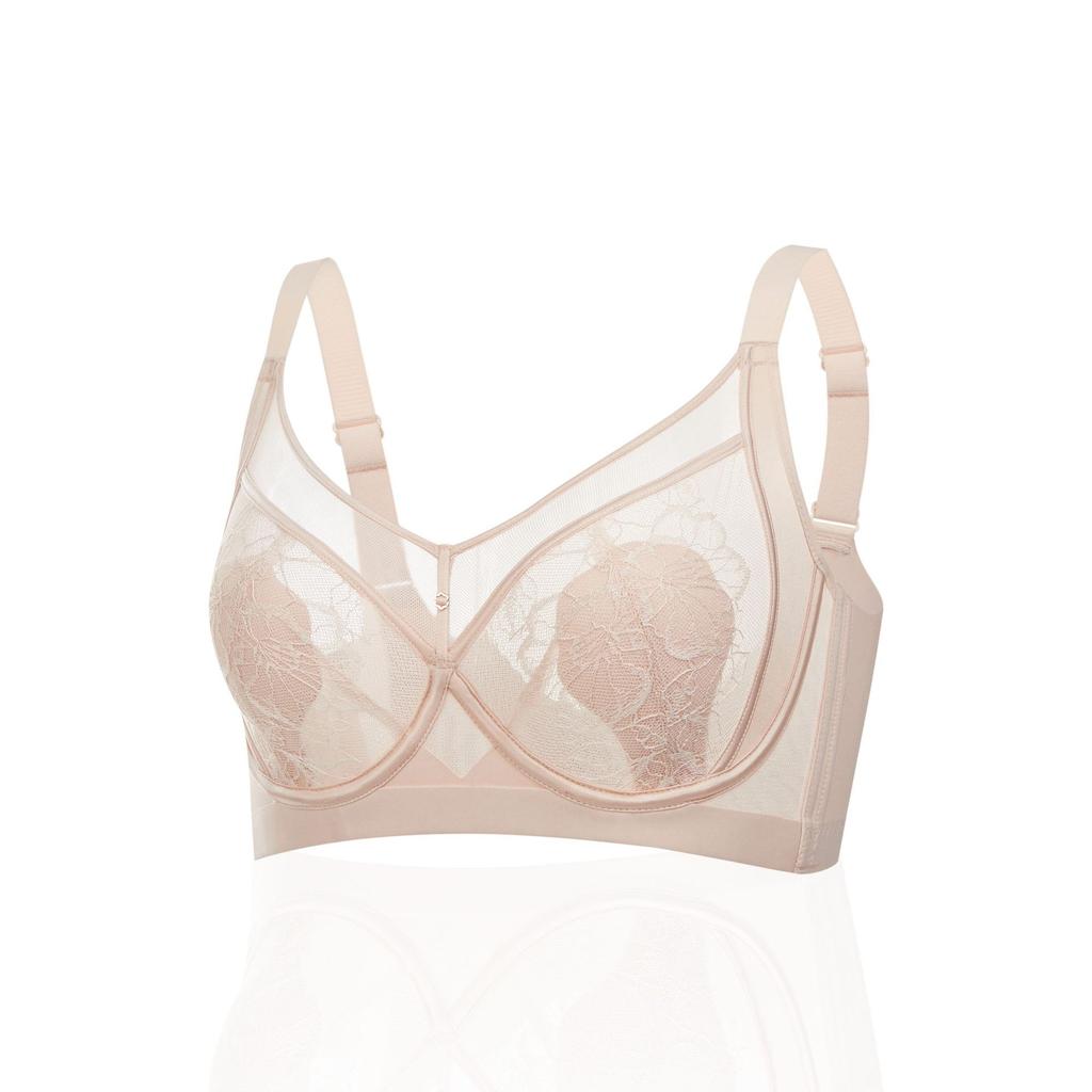 Lace Bra That Makes Large Breasts Appear Smaller with Soft Underwire To Support and Prevent Sagging
