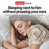 NEW Lenovo Y107 Wired ASMR Sleep Earphones 3.5mm In-Ear Wired Invisible Earphones Soft Silicone Comfort Wearing Earbuds With Mic