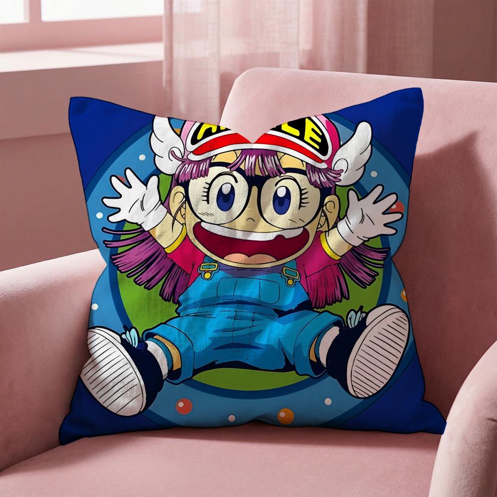 K-Kawaii Dr. Slump ANIME Cushion Cover Multi-Scene Pillow Cover for Home & Car - Reversible, Soft & Durable for Daily Use