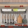 Stainless Steel Utensil Storage Rack Wall Mounted Spoon Ladle Holder  Kitchen Storage