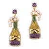 Amazon Popular Cross-border Light Luxury Carnival Cute Wine Bottle Trendy Temperament Versatile New Earrings Stud Earrings