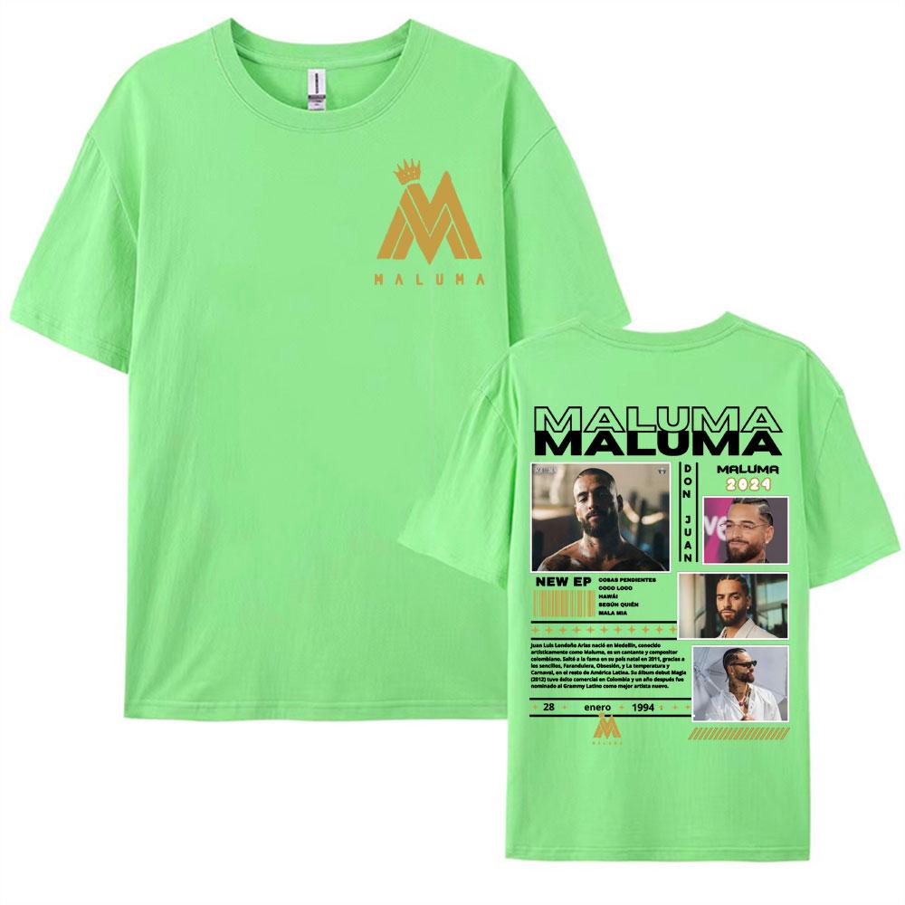 

Rapper Maluma Don Juan Tour Graphic T Shirts Mens Clothing Harajuku Punk Hip Hop Tshirt Unisex Fashion Casual Oversized T Shirt 4XL