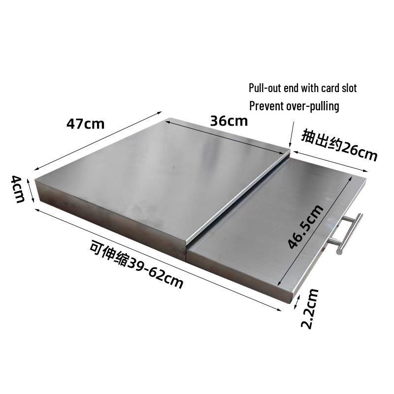 Retractable Microwave Oven Stand & Pull-Out Countertop Storage Rack