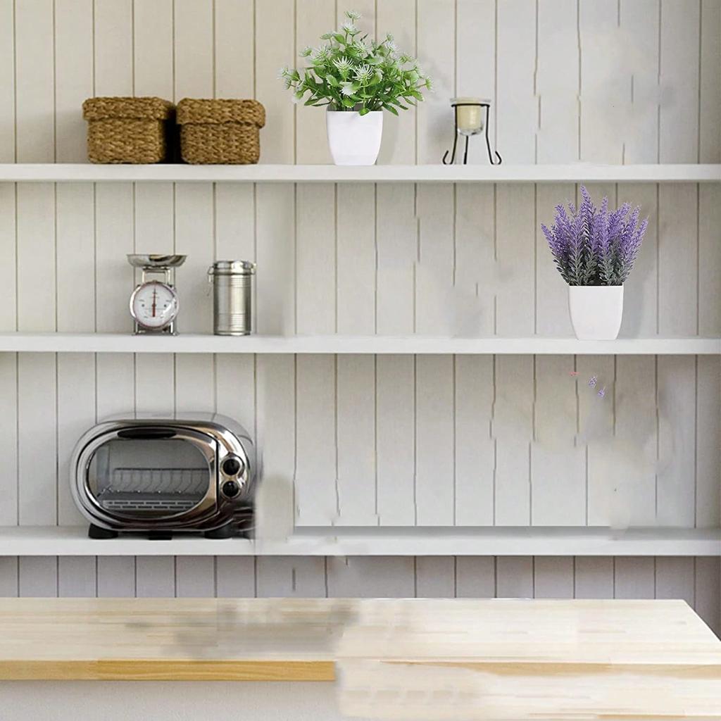 1 Set White Plant Pots With Small Hanging Frost Artificial Plants, Hanging Frost Effect Artificial Plants Come To Life, Includes Pots