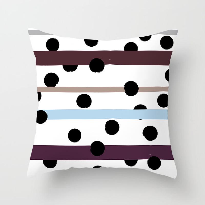 Nordisch Ins Kissen Polka Dot Geometrischer Streifen Kissenbezug Quadratische Heimtextilien