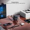 XUNDD XDCH-123 PD 30W Universal USB Power Strip with Retractable Cable Desktop Charging Station, 2 AC + 3 USB-C + 1 USB-A