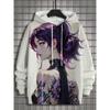 Autumn and Winter Men's Sports Hoodies Unisex 3D Printing HD Anime Girl Printing Hoodies Harajuku Fashion Pullovers