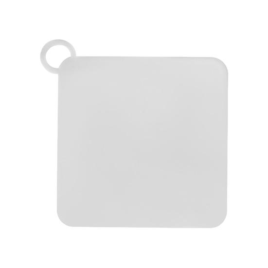 Square Floor Drain Cover with Hanging Loop Silicone Universal Shower S чистый