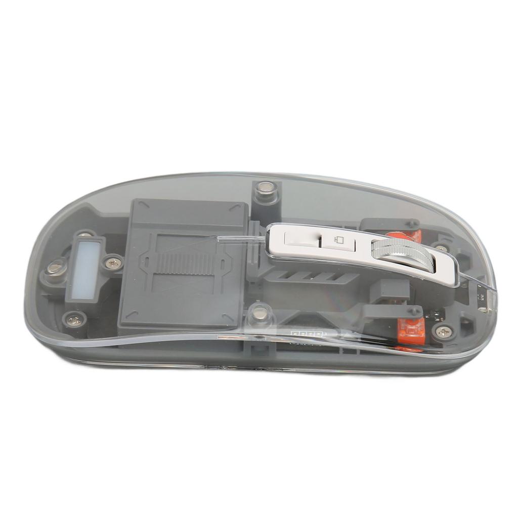 Wireless 3 Mode 5.1 5.1 2.4GHz Mouse Transparent Clear Mouse Re able Silent Mouse for PC Laptop Notebook Computer