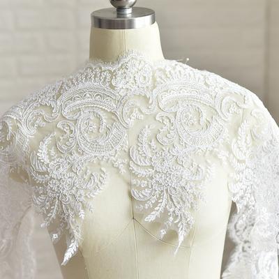 Ciglia Ricamo Osso di Carro Pizzo Accessori Fatto a Mano Diy Materiale Velo da Sposa Abbigliamento Vestiti Tessuto Decorativo