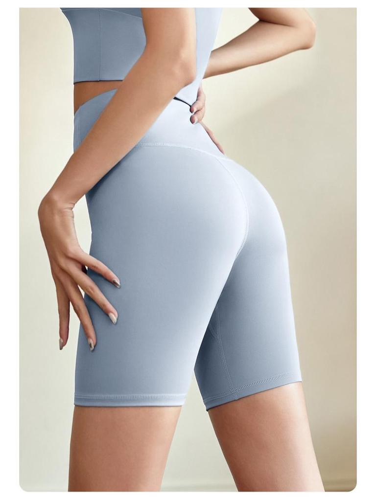 Women's High Waist Quick-Dry Fitness Shorts - Peach Butt Yoga Pants