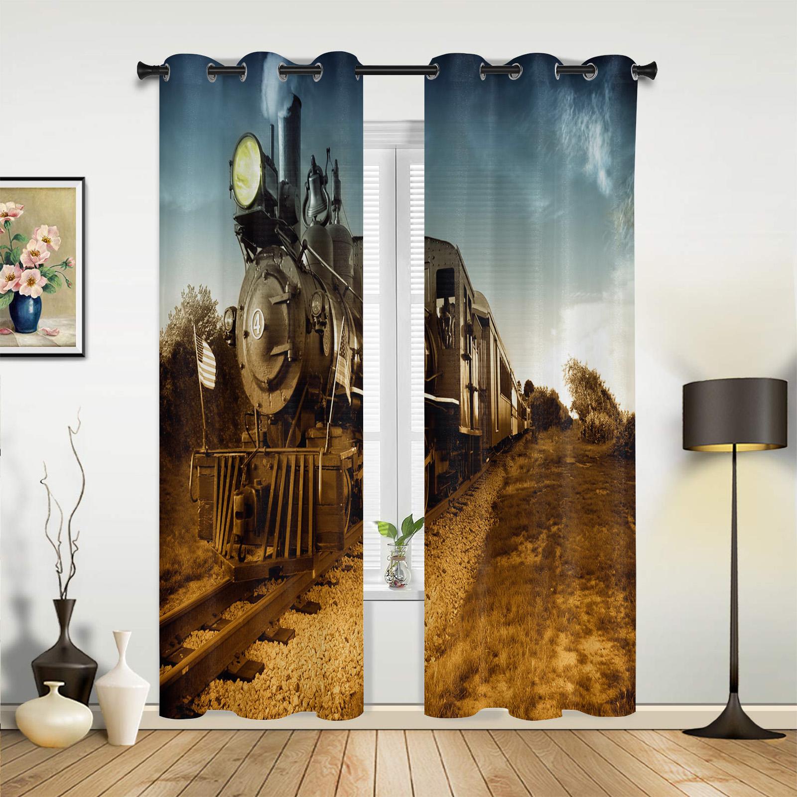 Современные оконные шторы для гостиной — фото 3