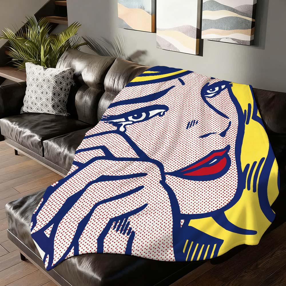 Artist R Roy L Lichtenstein Blanket Soft and Skin Friendly For Couch Bed Napping Bedspread All Seasons Comforter