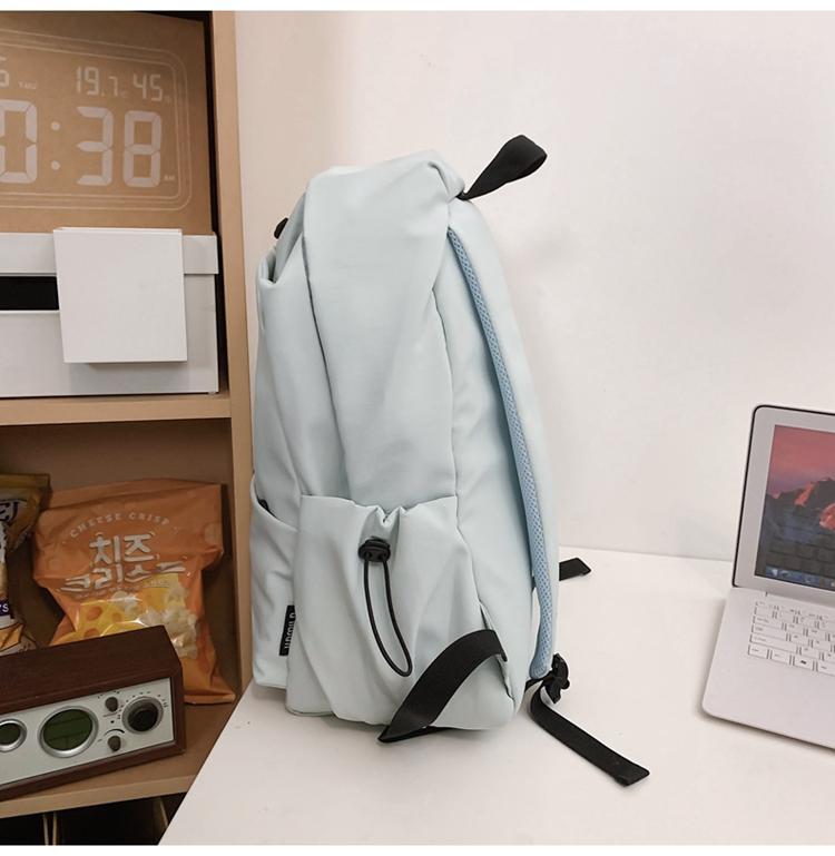 Jednobarevný školní batoh Dámský Velkokapacitní batoh Studentský cestovní batoh Pánské