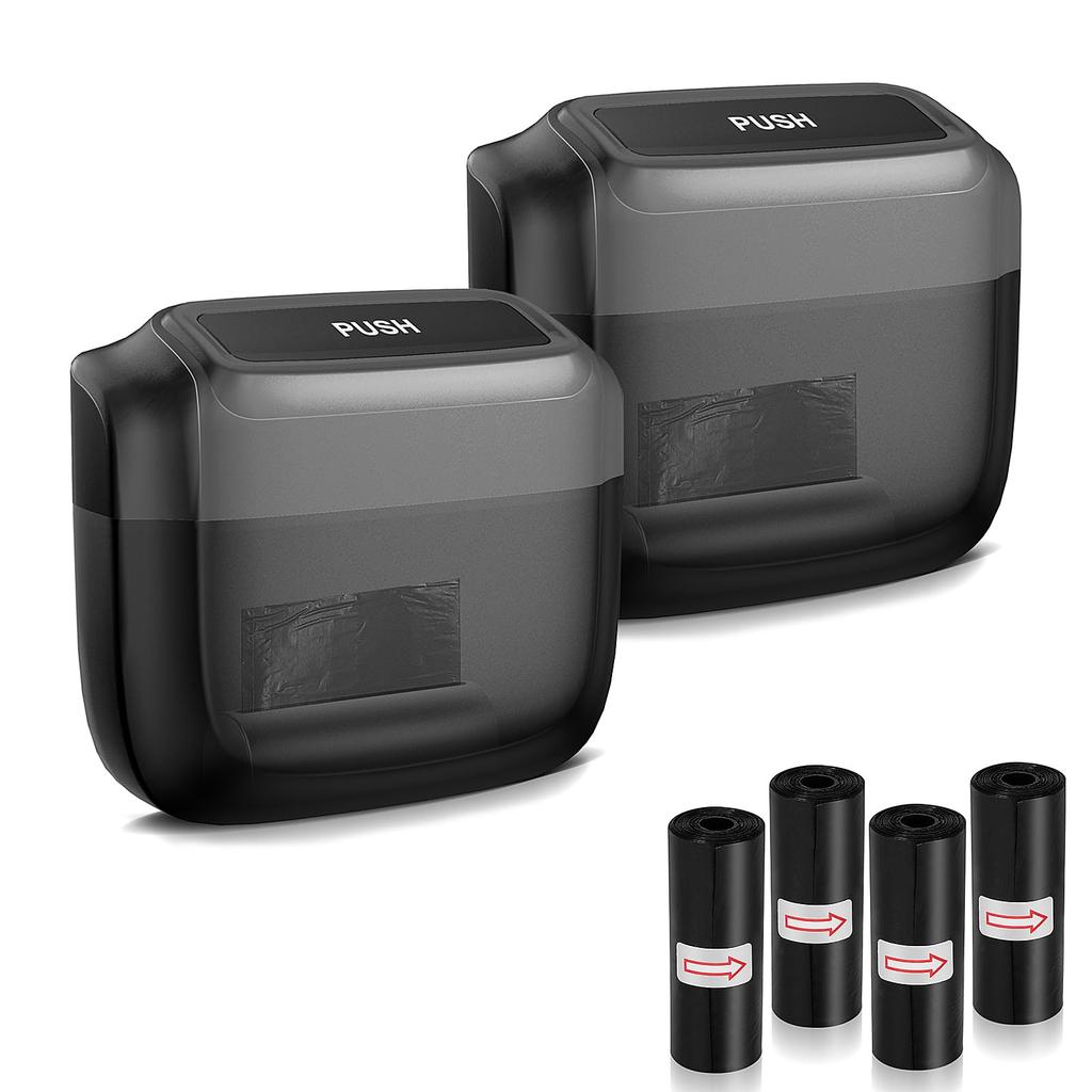 RAKSONIC Car Trash Car Storage Suitable for Includes 60 Trash Bags Can, Multifunctional, Box, Compact, Space-Saving, Cars, Offices, Kitchens,