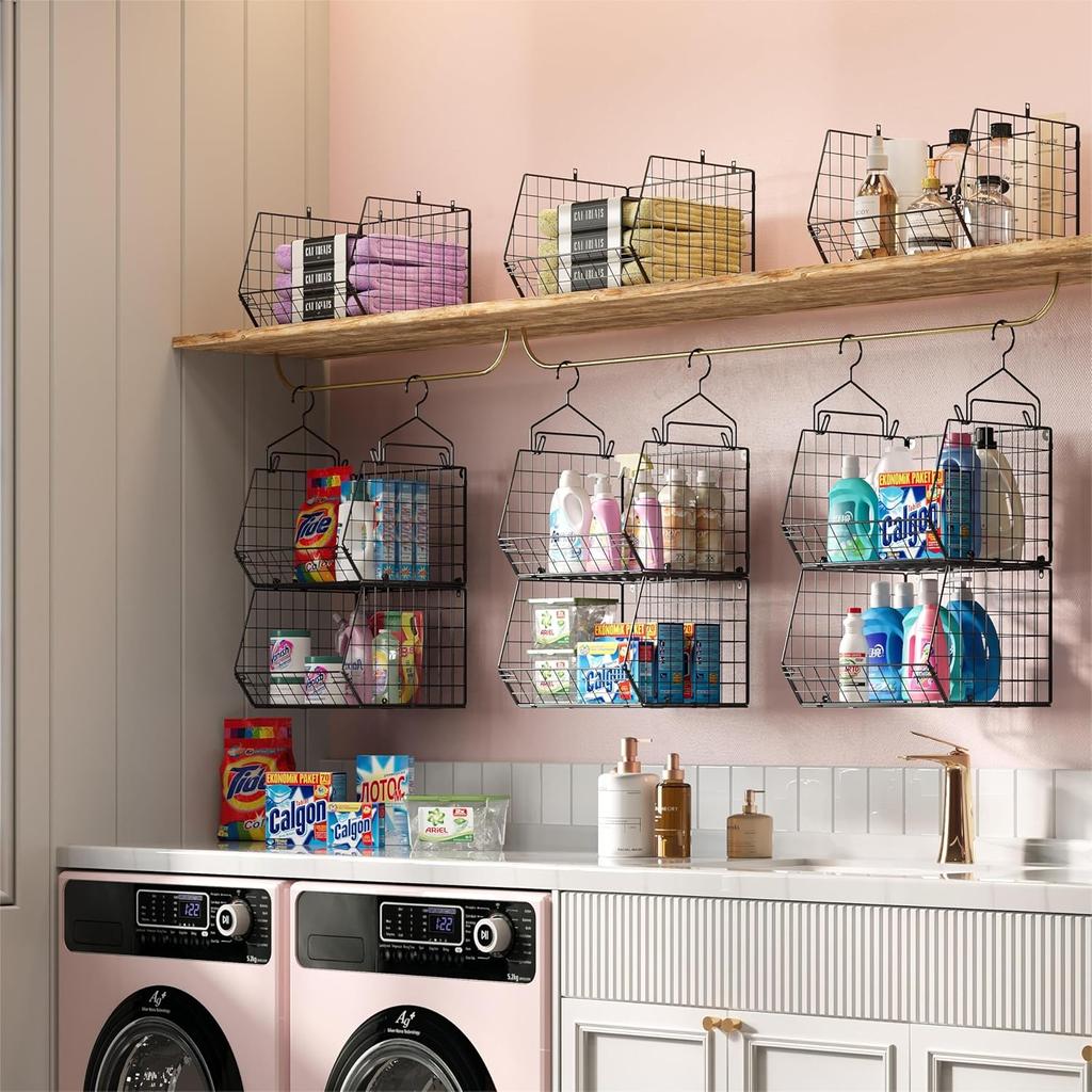 Hängender Kleiderschrank-Organizer mit 3/4/5/6 Ebenen, Kleiderhängeregale, Aufbewahrungskörbe für Kleidung, Pullover, Schuhe, Handtaschen, Clutches, Accessoires