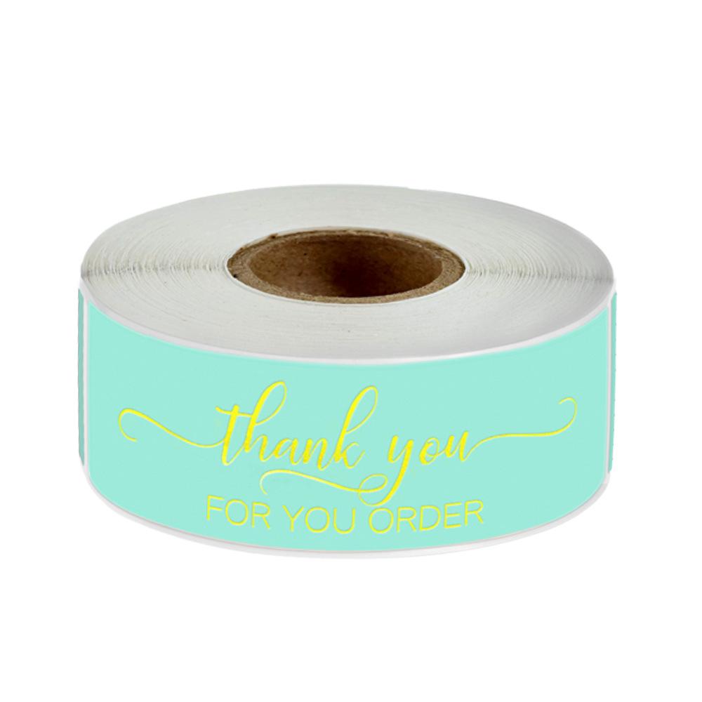 120pcs Thank You for Your Order Stickers 7.5*2.5cm Rectangular Adhesive Seal Labels for Small Business, Handmade Goods, Bakeries