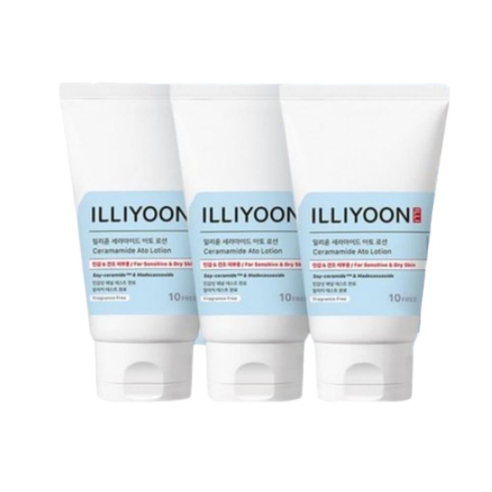 ILLIYOON Ceramide Ato Lotion for Sensitive & Dry Skin 128ml x3