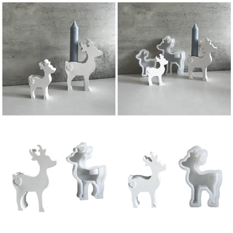 Mehrzweck Robuste Silikonformen für Hirsch Kerzenzubehör Tragbar für Kunst- und Bastelbedarf Liebhaber