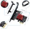 YBBOTT Express Expansion 1X To USB Type E Gen2 10Gbps Front Panel Adapter X1 Adapter Supports PCI-E Card, PCI-E 3.1 A-Key, Card, 3.0 ASM3142,