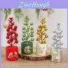 Kerstfruit Potplant Ornament Met Klassieke Stijl Voor Binnen Bureau Scène Decoratie