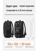 17-Inch Waterproof Anti-Theft Laptop Backpack: Expandable, Large Capacity for Casual Business Commutes