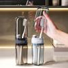 Toothbrush Storage Box Transparent Portable Travel Case with Leak-Proof Lid Integrated Mouthwash Cup Toothbrush