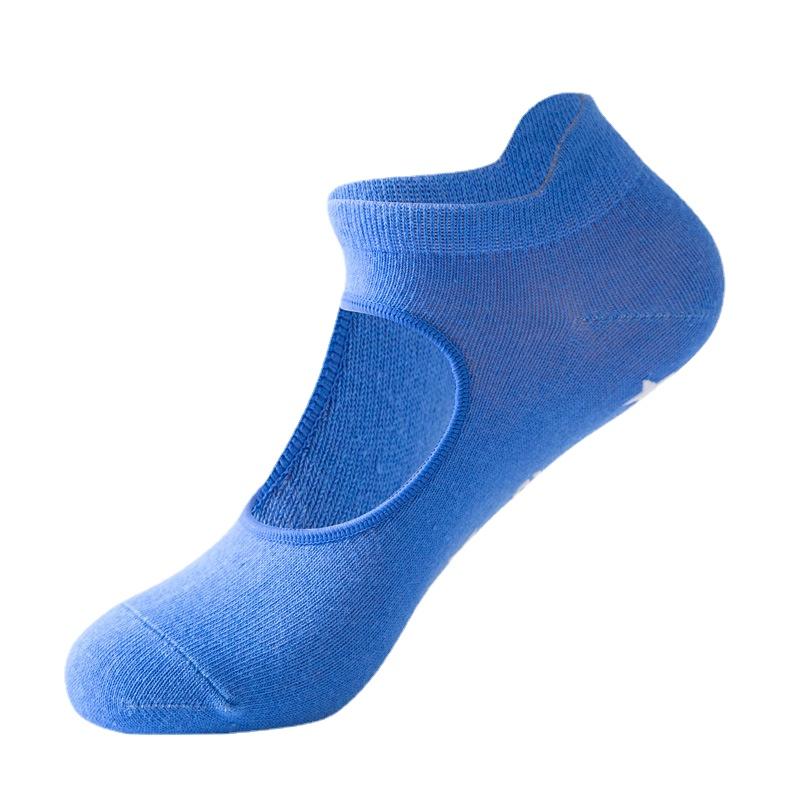 Women's Non-slip Yoga Socks Indoor Sports Fitness Socks Solid Color Dance Training Socks