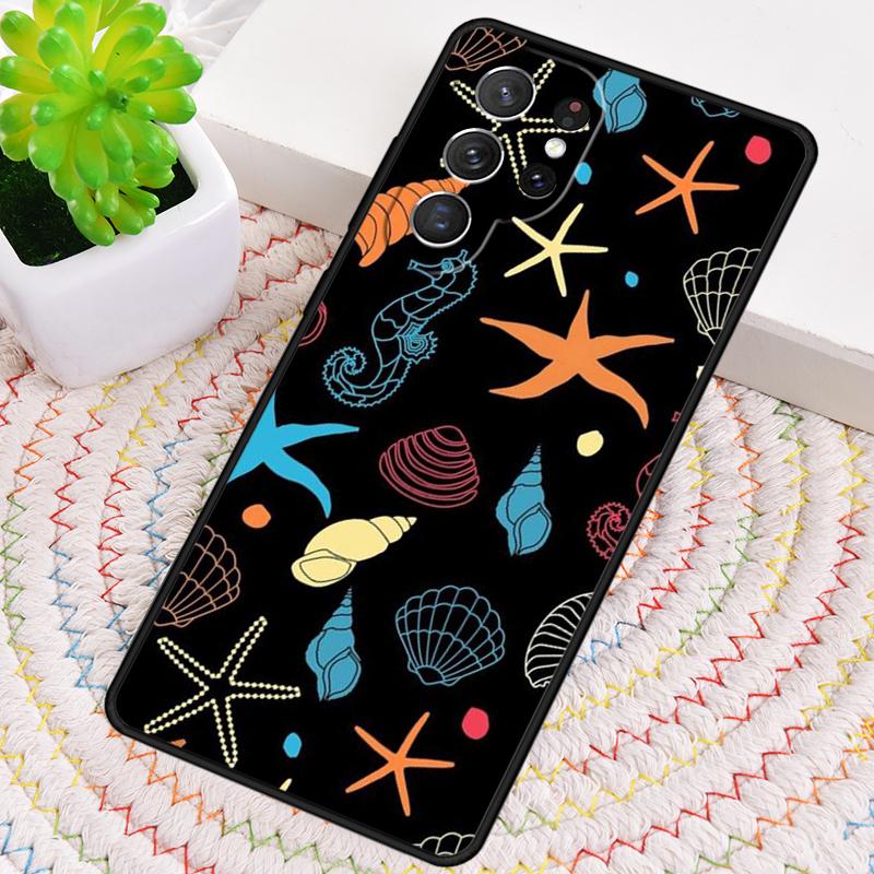 Seabed Shell Pattern TPU Phone Case For Samsung Galaxy Note 10 Pro S26 S25 S24 S23 S22 Ultra Plus S21 FE S20 Shockproof Cover