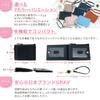 [GRAV] Pass Case with Reel, Women's Cute Card Case, Slim Coin Case, Navy (Keychain Strap Included) (Purple)