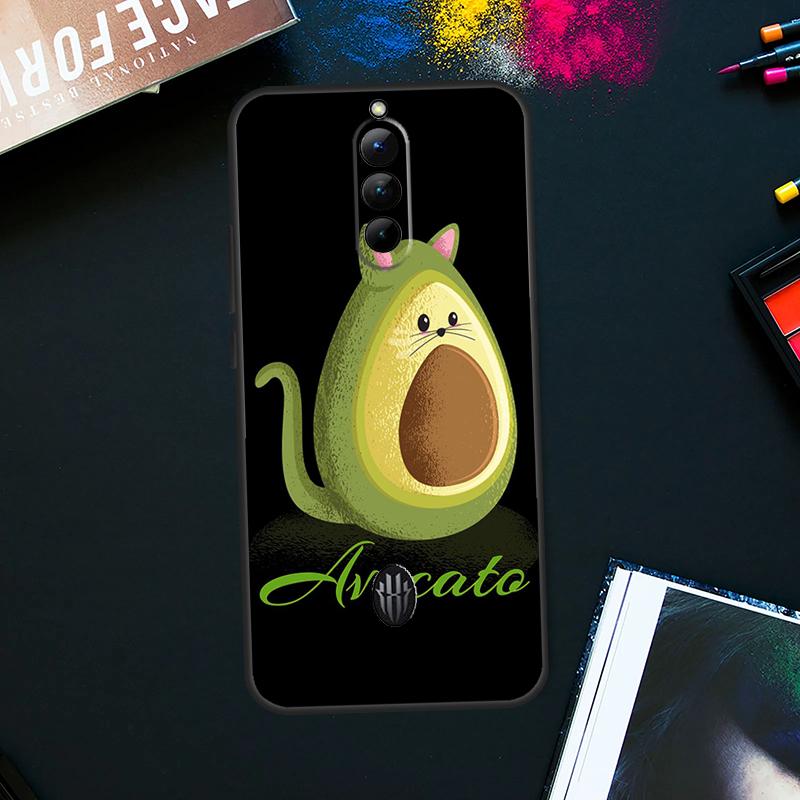 Funny Cartoon Avocado Case For ZTE Nubia Red Magic 9 8 8S Pro Plus RedMagic 6 7 Pro 6S 7S Pro 5S 6R 5G Back Cover