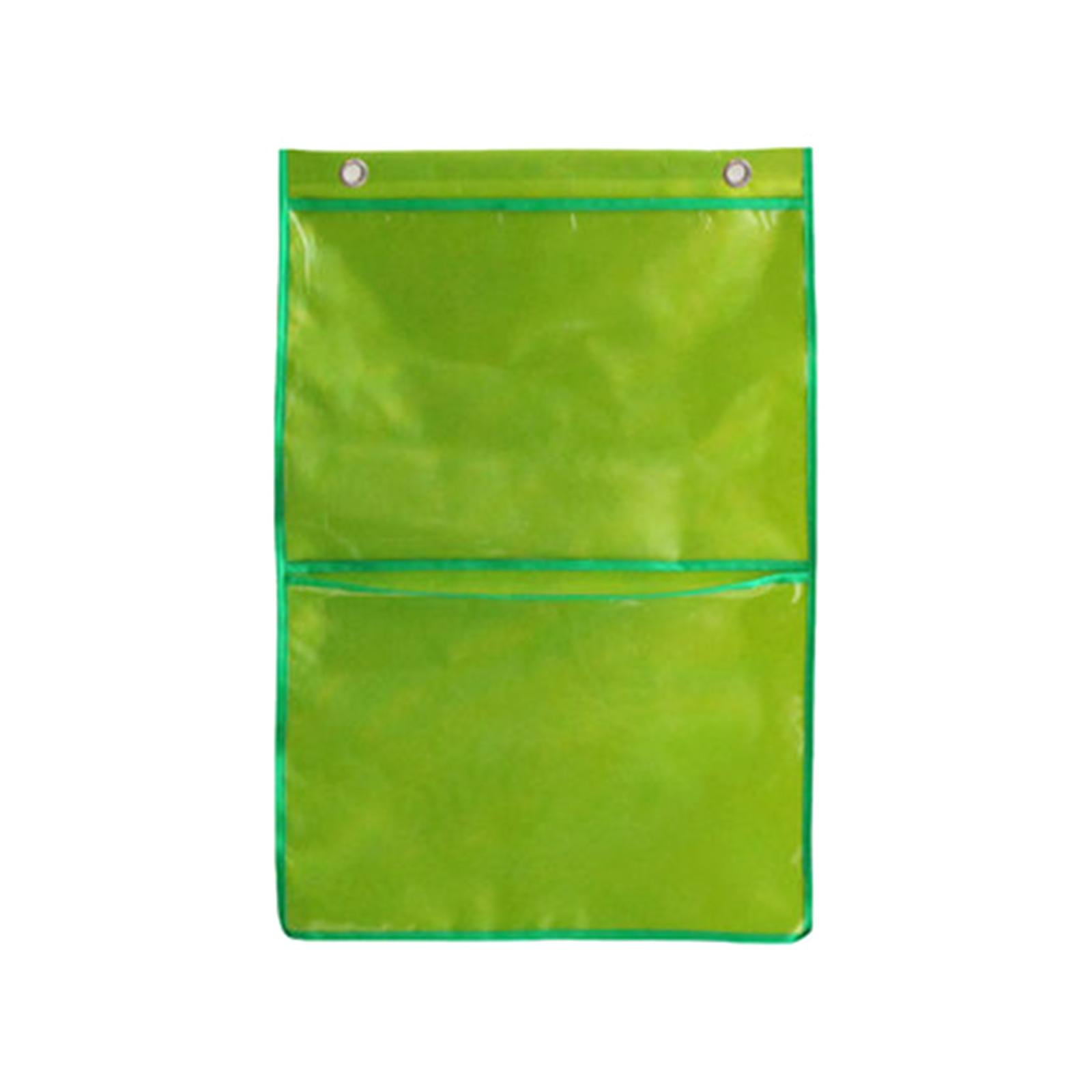 

Карманный настенный органайзер для карточек, практичная подвесная сумка для классных карточек, рисунков, демонстраций в классе 2 зелёный