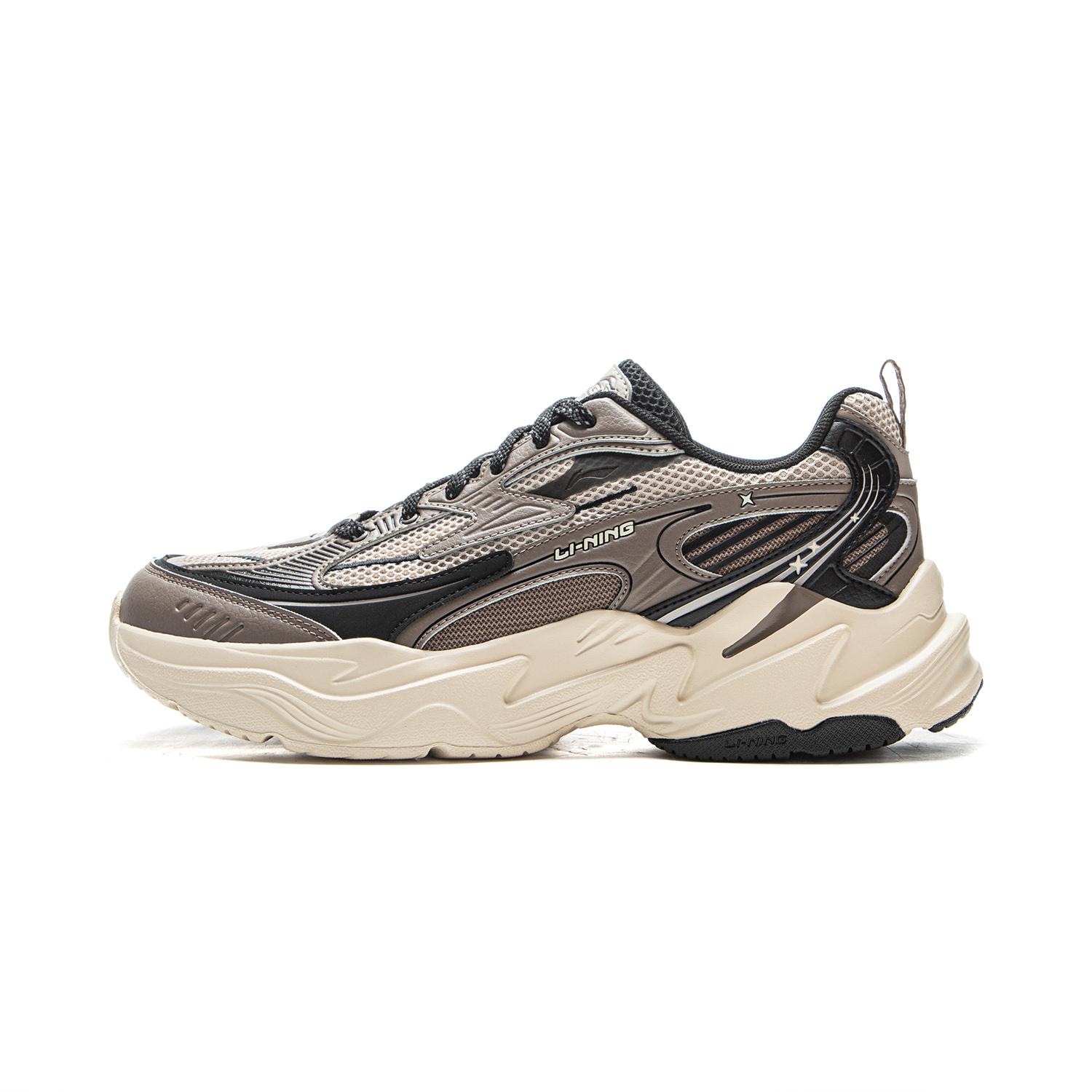 

LiNing Meteor Cushioning, Abrasion Resistant, Slip Resistant Support Low top Casual Shoes Men s Brown AGCV357-1 41
