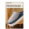 Daunenstoff Baumwollpantoffeln Wasserdicht Herren Zuhause Übergröße Indoor Anti-Rutsch Plüsch Warm Herbst und Winter Baumwollpantoffeln für Damen
