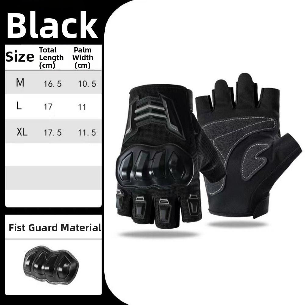 Wear Resistant Motorcycle Gloves Breathable Bicycle Gloves Half Finger Gloves Racing Sports