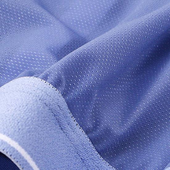 Wide Waistband Men Underwear Ice Silk Breathable Mesh Shorts Panties Solid Color Side Slit Loose Fit Underpants