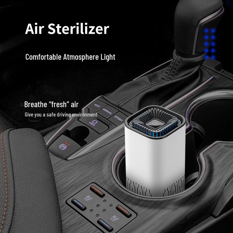 USB Car Air Purifier & Aroma Diffuser with Negative Ion Technology