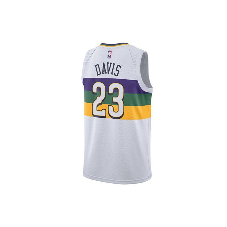 Nike NBA Pelicans City Edition Jersey, Fan Version 18-19 - Anthony Davis No. 23 Men Jersey White AJ4628-101