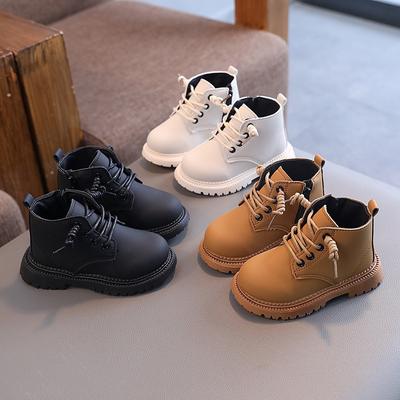 Calçados infantis, Botas Martin infantis, Sapatos para meninas, Botas curtas de couro britânicas, Botas para meninos