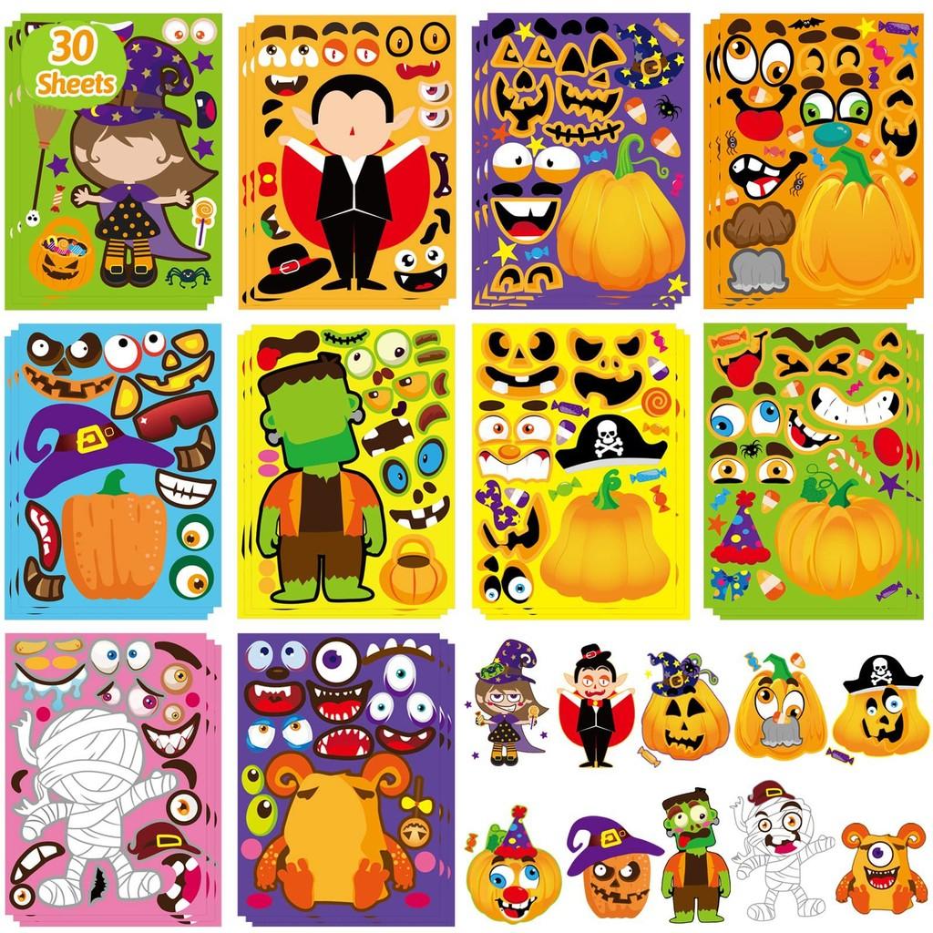 

Cm2304009 Charming Halloween Pumpkin Stickers Set For Festive Kids Party Decor Crafts And