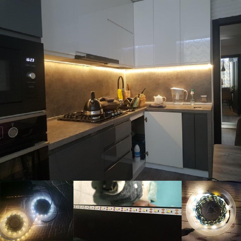 5M/16,4Ft DC5V USB LED Streifen SMD2835 Weiß Warm Weiß Lampe Für TV Hintergrund Home Dekoration Beleuchtung Nicht-wasserdicht