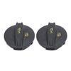 2Pcs Tank Cover Oil Filler Cap Black ABS 06K103485A for CC 1.8L 2.0L Engines 2012‑2017