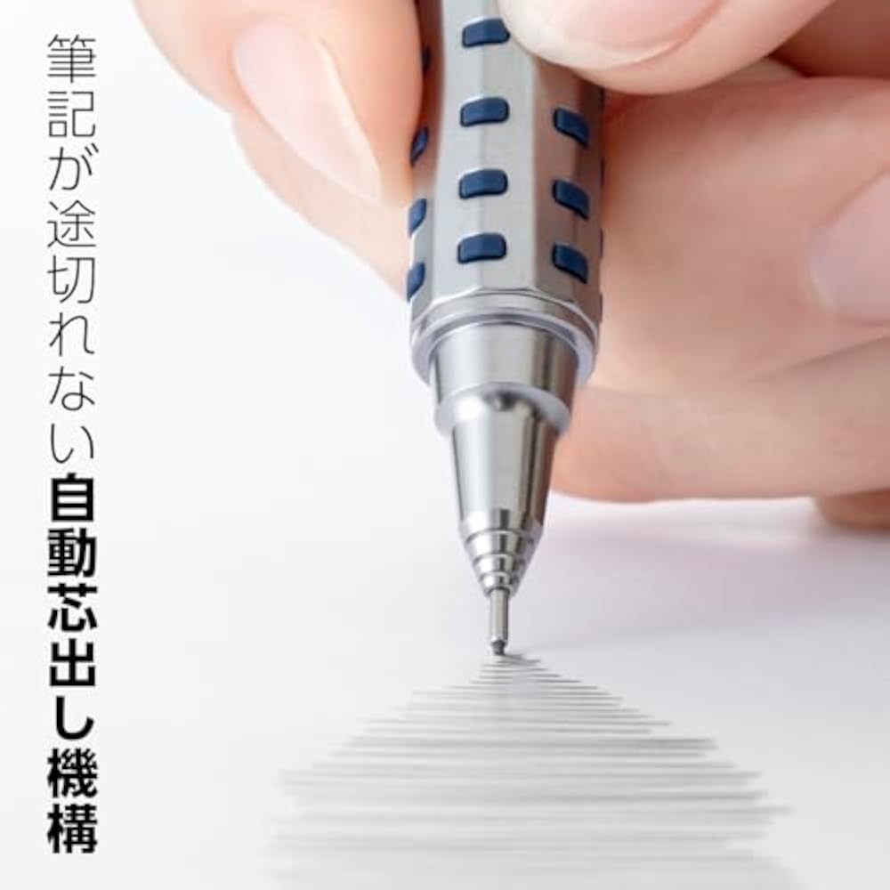 Pentel PP2005-CMPTP Orens AT Dark Blue 0.5mm Refill Set with 0.5B Refill and Eraser Bonus