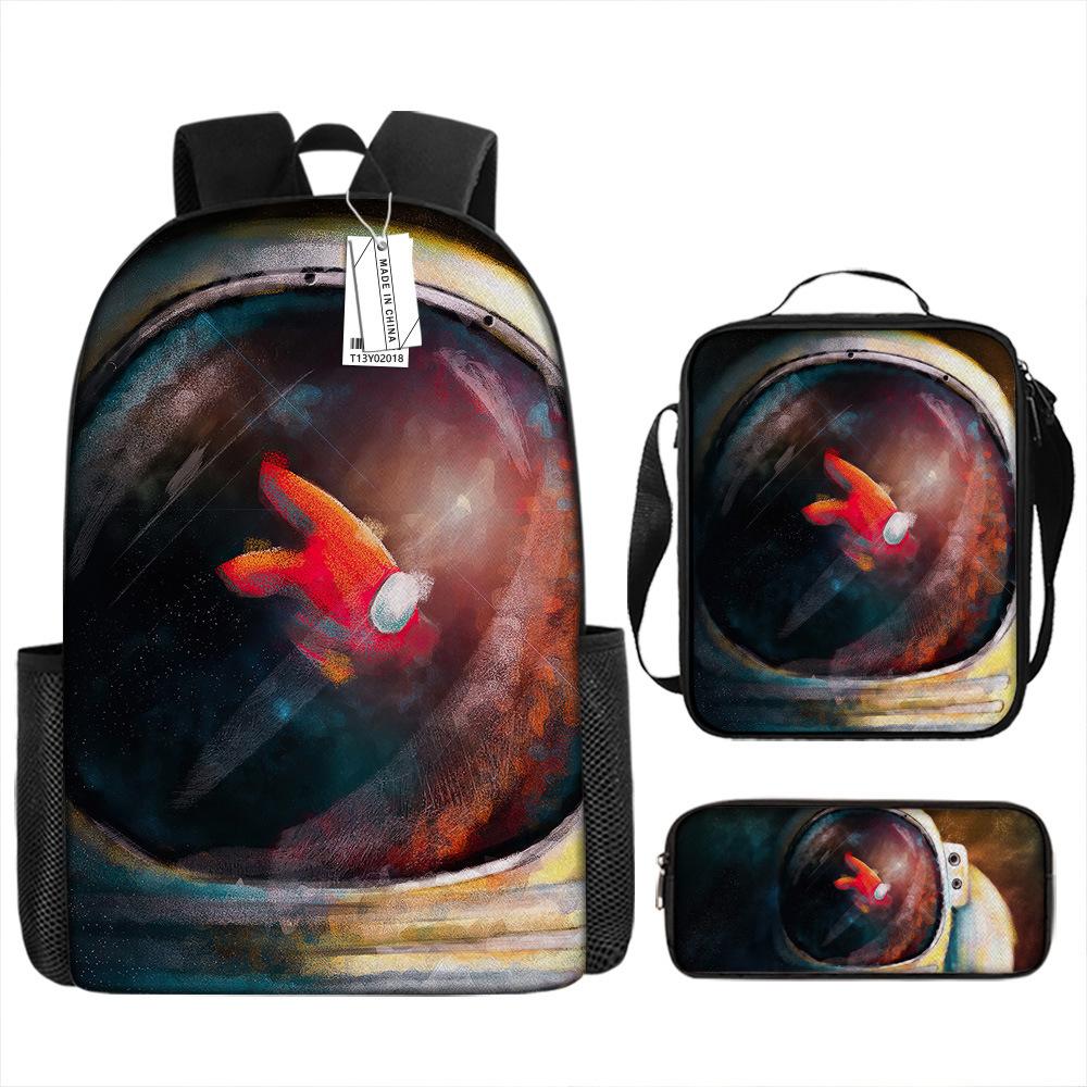 New astronaut schoolbag, boys, primary school students, grades 3 to 6, handsome and lightweight, junior high school students, backpack, large capacity
