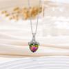 Temperament Cartoon Hollow Heart Pendant Love Clavicle Chain Accessories Women's Diamond Premium Necklace