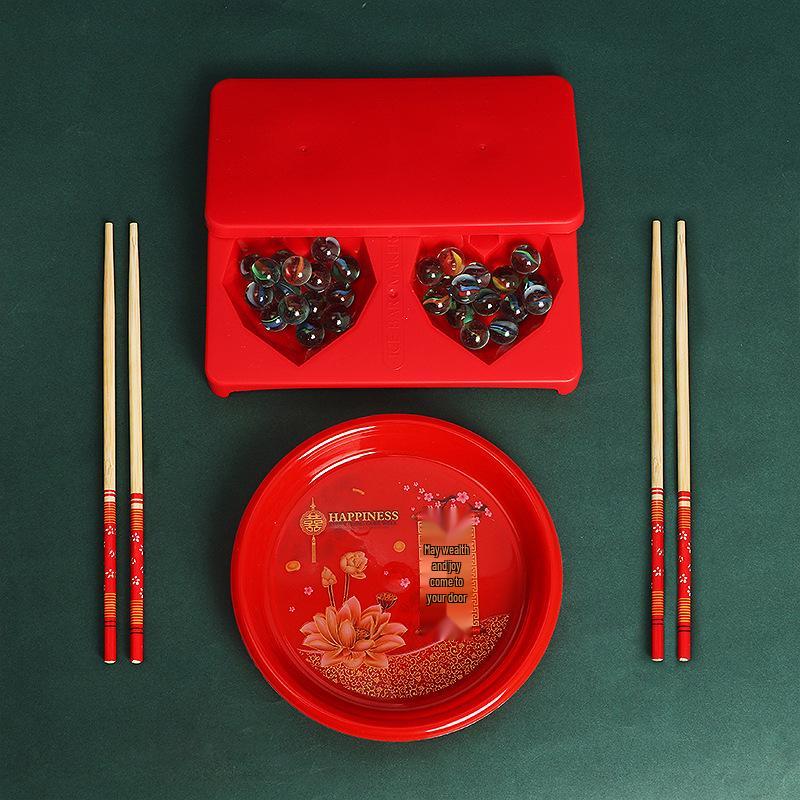 Wedding Fun Chopsticks Marble Game Set - Creative & Humorous Party Props