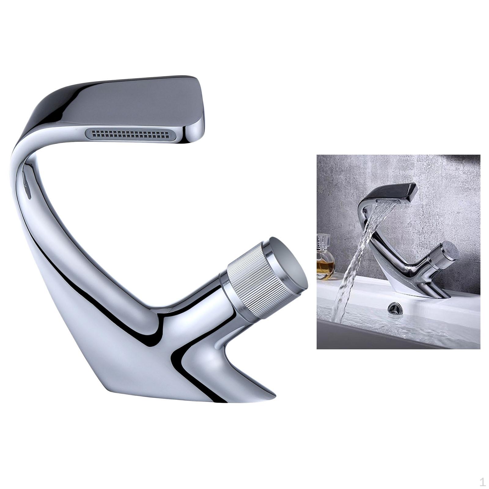 Copper Bathtub Faucet, Kitchen Sink Mixer, Faucet Silver