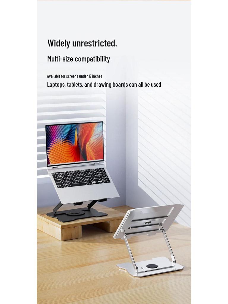 Rotatable Foldable Metal Laptop Stand & Cooling Rack