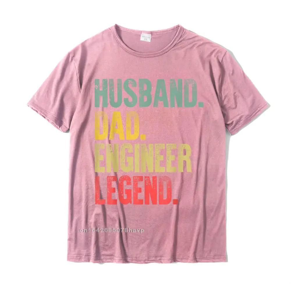 Mens Funny Vintage Shirt Husband Dad Engineer Retro T-Shirt Top T-Shirts Comfortable Oversized Men Tees Comfortable