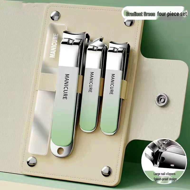 Portable Candy Color Nail Clipper & Manicure Set with Ear Pick
